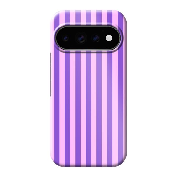 Extra sterk Google Pixel 11 Pro hoesje met Paars-roze pastelstrepen