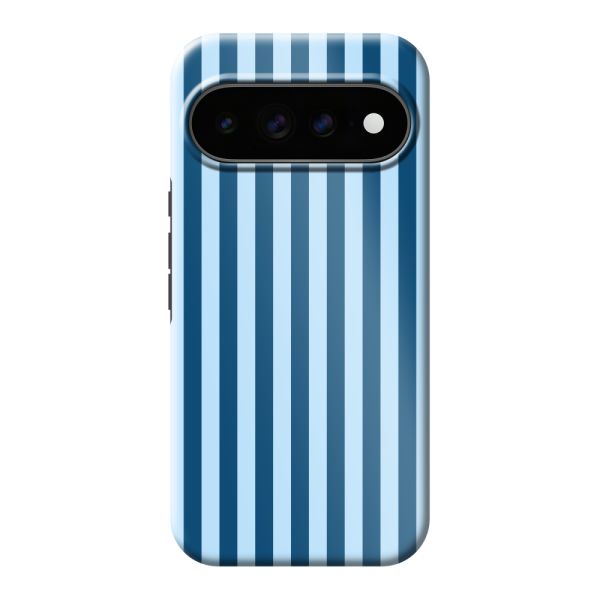 Extra sterk Google Pixel 11 Pro XL hoesje met blauwe strepen