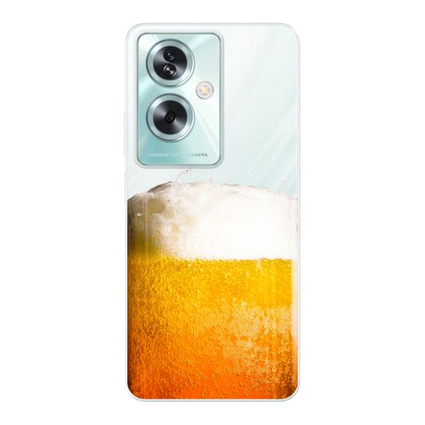 Transparant flexibel Oppo A79 hoesje met Vers Getapt Pintje - Bierprint