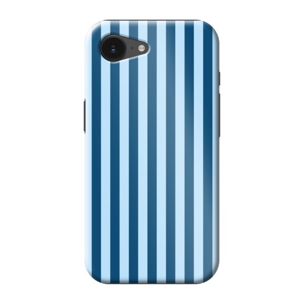 Besonders robuste iPhone 16e Hülle mit blauen Streifen