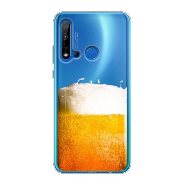Transparant flexibel Huawei P20 Lite (2019) hoesje met Vers Getapt Pintje - Bierprint