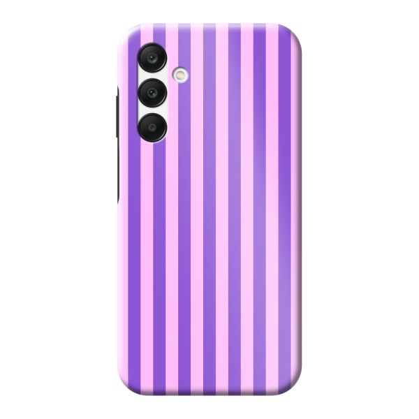 Extra sterk Samsung Galaxy A25 hoesje met Paars-roze pastelstrepen