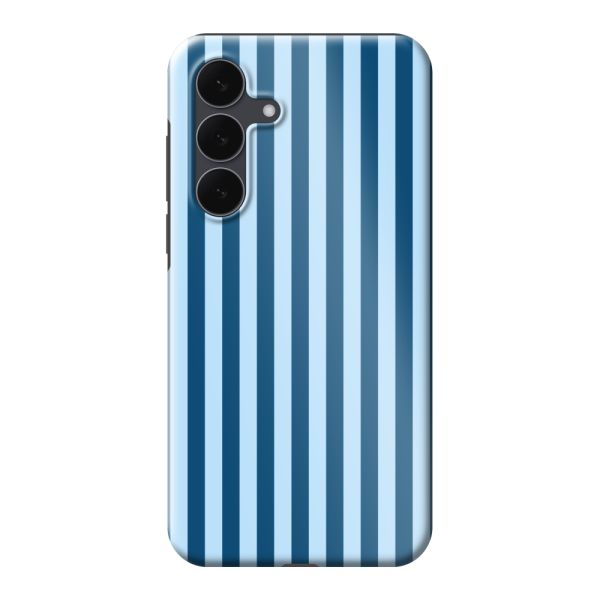 Besonders robuste Samsung Galaxy S25 FE Hülle mit blauen Streifen