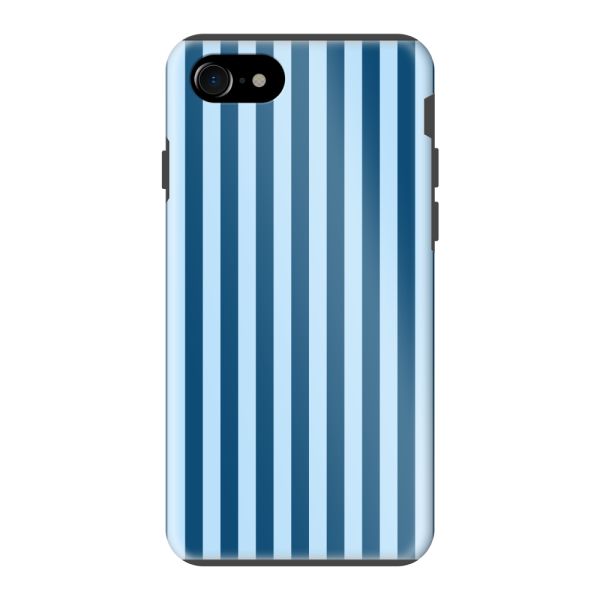 Extra sterk iPhone SE (2020 &amp;amp; 2022) hoesje met blauwe strepen