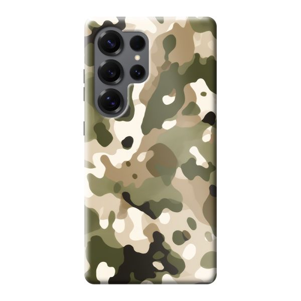 Coque Samsung Galaxy S25 Ultra ultra-résistante avec imprimé camouflage - Motif militaire