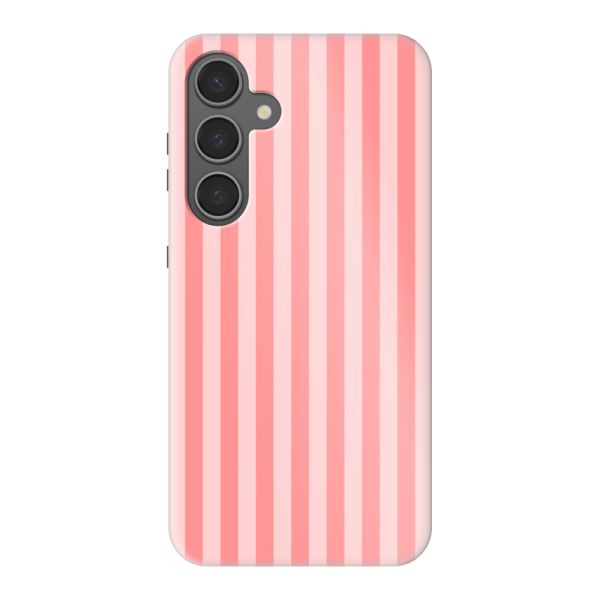 Coque Samsung Galaxy S24 Plus ultra-résistante à rayures corail et rose