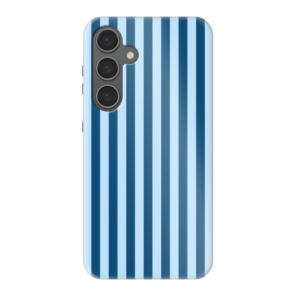 Coque Samsung Galaxy S24 Plus ultra-résistante à rayures bleues
