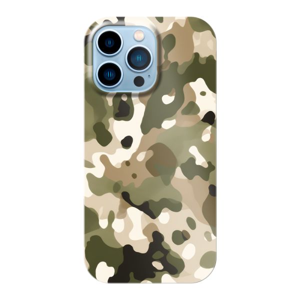 Besonders robuste iPhone 14 Pro Max Hülle mit Camouflage-Print - Tarnmuster