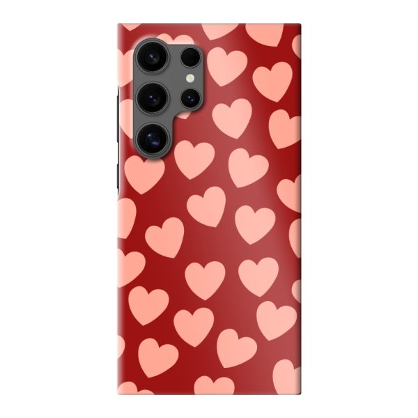 Coque hard case Samsung Galaxy S24 Ultra entièrement imprimée aux Petits Cœurs Légers