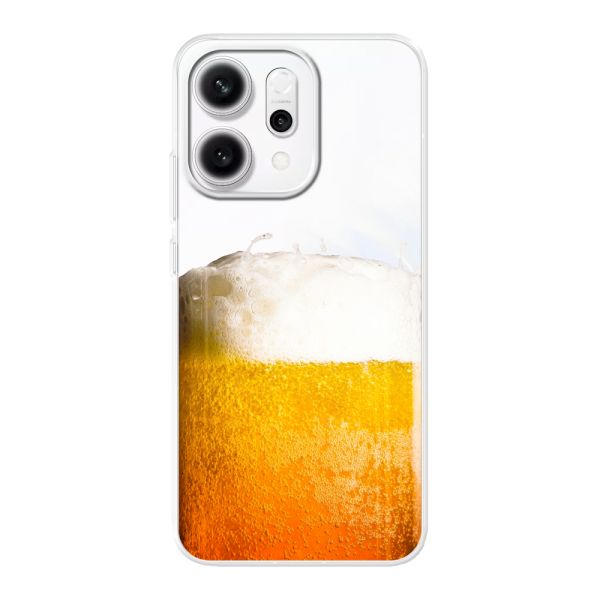 Coque Oppo Reno14 Pro flexible transparente avec Bière Fraîchement Tirée - Imprimé bière