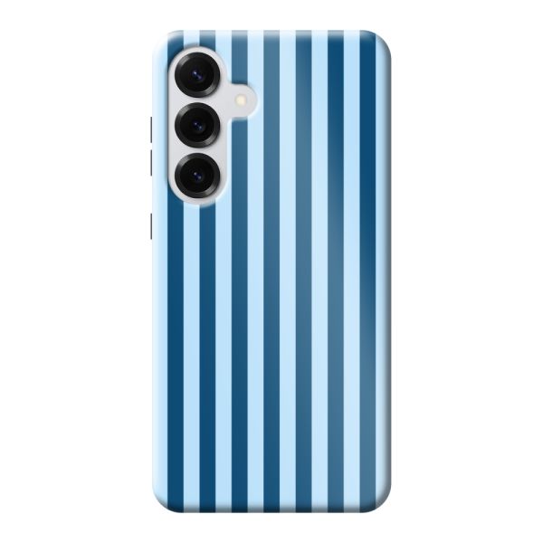 Coque Samsung Galaxy S25 Plus ultra-résistante à rayures bleues