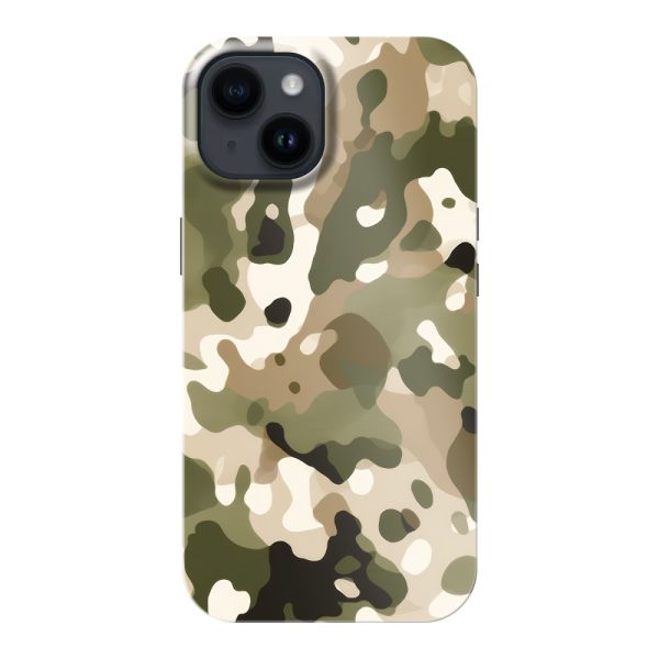 Coque iPhone 14 ultra-résistante avec imprimé camouflage - Motif militaire