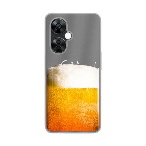Transparant flexibel OnePlus Nord CE 3 Lite hoesje met Vers Getapt Biertje - Bierprint
