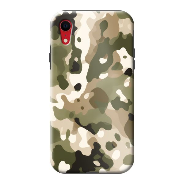 Extra sterk iPhone Xr hoesje met Camouflage Print - Legerprint