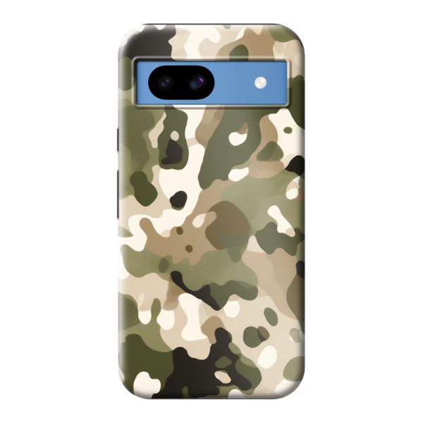 Coque Google Pixel 8a ultra-résistante avec imprimé camouflage - Motif militaire