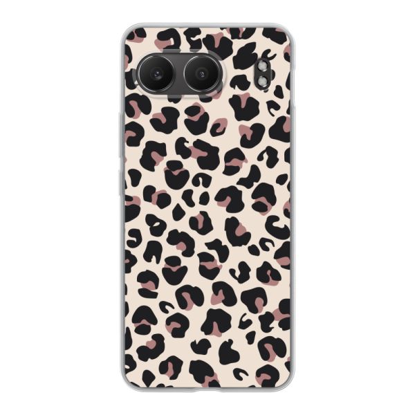 Transparant flexibel OnePlus Nord 4 hoesje met Panter Print - Beige Luipaardprint