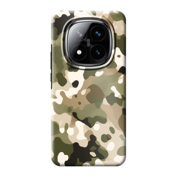 Funda Xiaomi Redmi Note 14 Pro+ extra resistente con estampado de camuflaje - Estampado militar