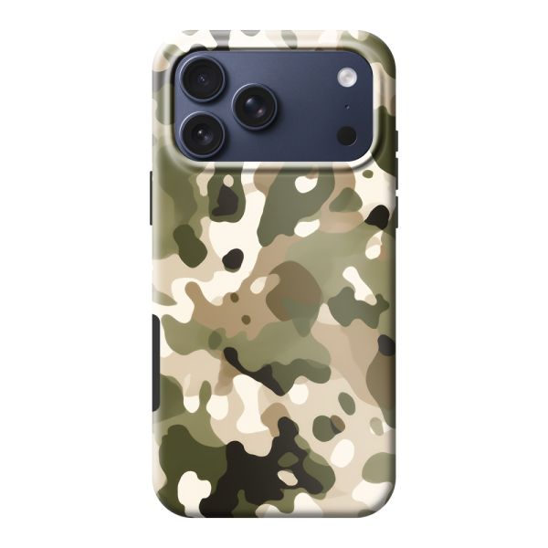 Coque iPhone 17 Pro Max ultra-résistante avec imprimé camouflage - Motif militaire
