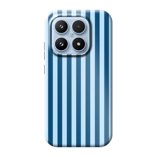 Coque Xiaomi 17 ultra-résistante à rayures bleues