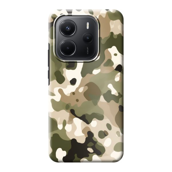 Coque Xiaomi Redmi Note 14 5G ultra-résistante avec imprimé camouflage - Motif militaire