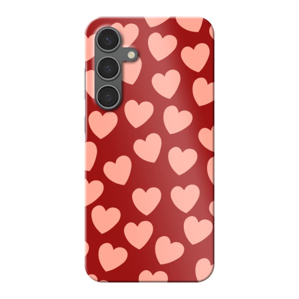 Coque hard case Samsung Galaxy S24 Plus entièrement imprimée aux Petits Cœurs Légers