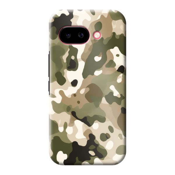 Coque Google Pixel 9A ultra-résistante avec imprimé camouflage - Motif militaire