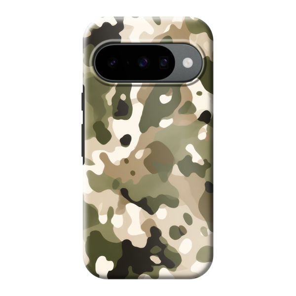 Coque Google Pixel 10 ultra-résistante avec imprimé camouflage - Motif militaire