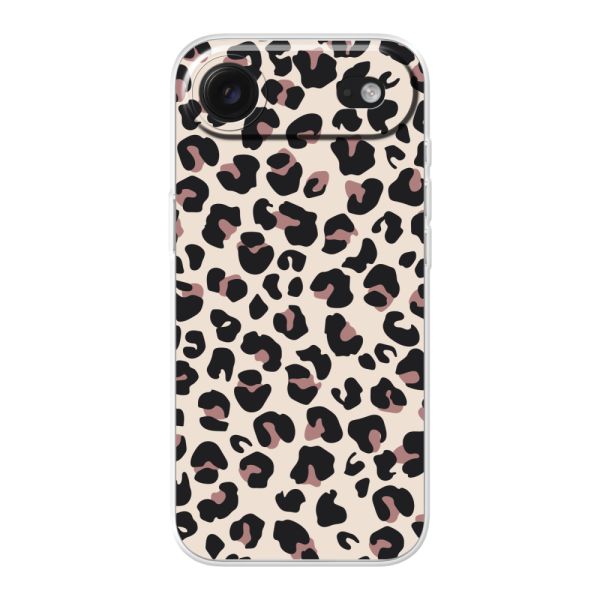 Transparant flexibel iPhone Air hoesje met Panter Print - Beige Luipaardprint