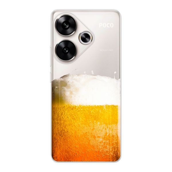 Transparant flexibel Xiaomi Redmi Turbo 3 hoesje met Vers Getapt Biertje - Bierprint