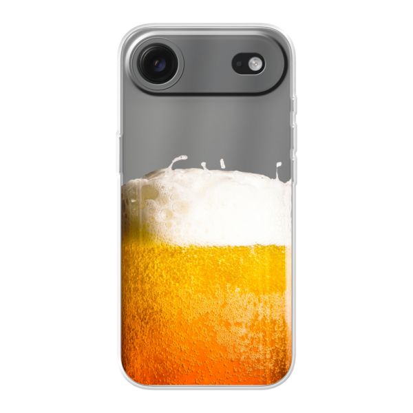 Transparant flexibel iPhone Air hoesje met Vers Getapt Biertje - Bierprint