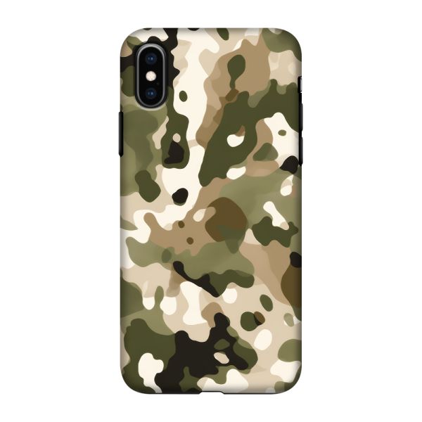 Coque iPhone X ultra-résistante avec imprimé camouflage - Motif militaire