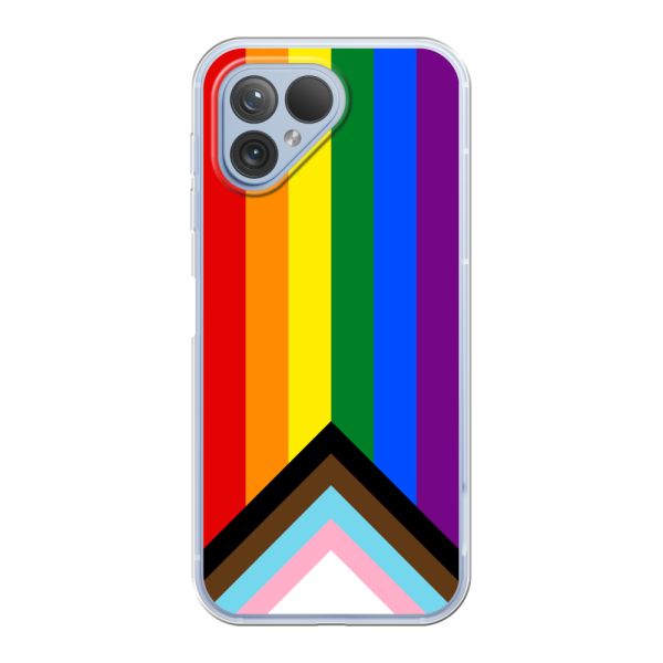 Funda flexible Fairphone 5 con Bandera arcoíris - Bandera Progress Pride