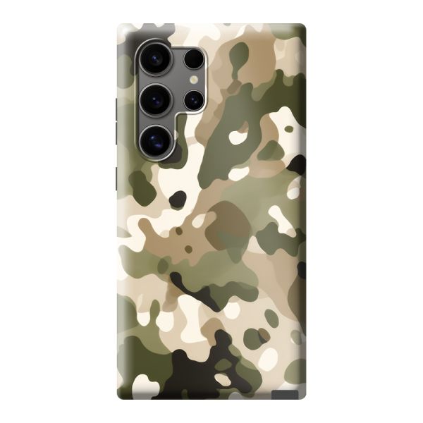 Coque Samsung Galaxy S24 Ultra ultra-résistante avec imprimé camouflage - Motif militaire
