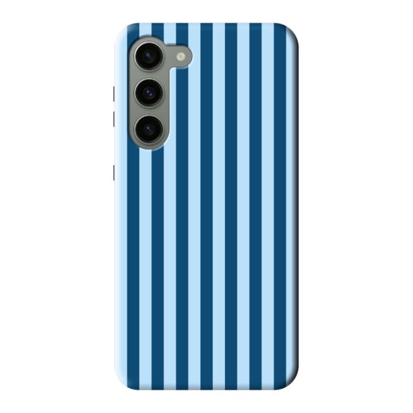 Extra sterk Samsung Galaxy S23 Plus hoesje met blauwe strepen