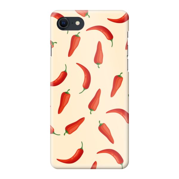 Coque hard case iPhone 7 entièrement imprimée aux piments rouges – Motif Chili Pepper