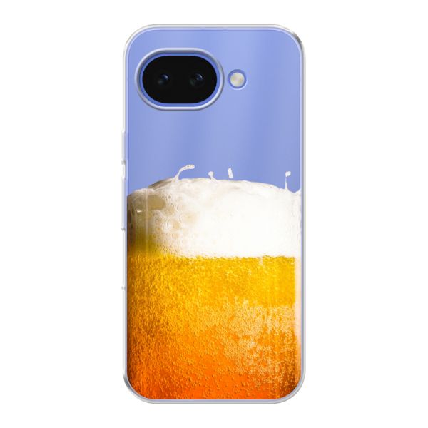 Transparant flexibel Google Pixel 10A hoesje met Vers Getapt Biertje - Bierprint