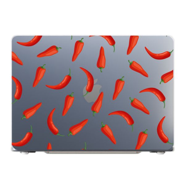 Case MacBook Air 13-inch premium con Chiles - Chiles Rojos Transparente
