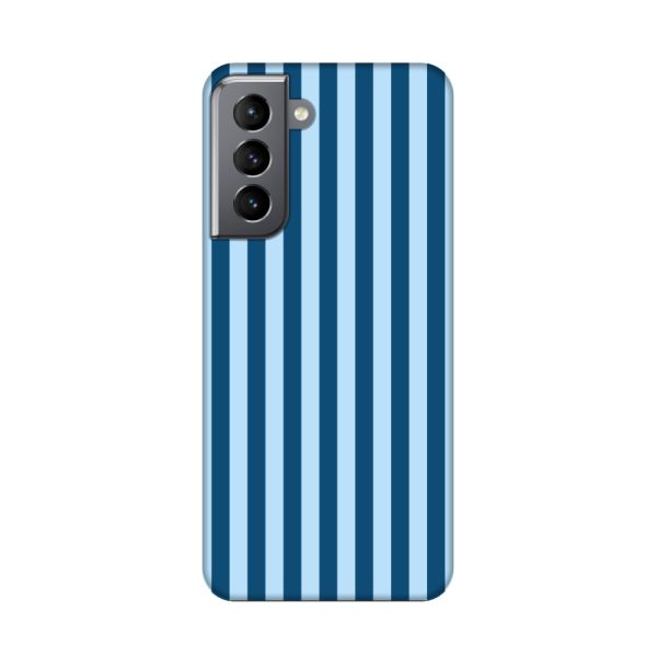 Extra sterk Samsung Galaxy S21 5G hoesje met blauwe strepen