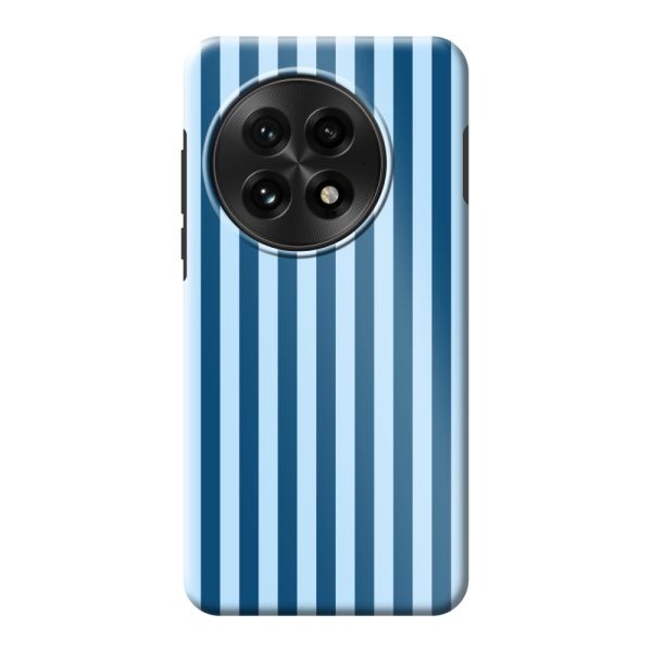 Coque OnePlus 13 ultra-résistante à rayures bleues