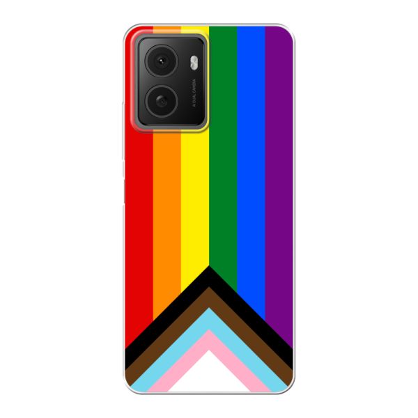 Coque HMD Pulse flexible transparente avec Drapeau arc-en-ciel - Drapeau Progress Pride
