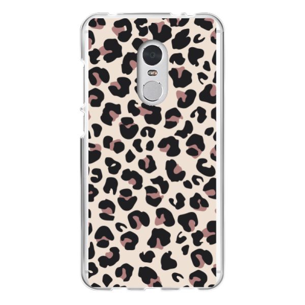 Transparant flexibel Xiaomi Redmi 5 hoesje met Panter Print - Beige Luipaardprint