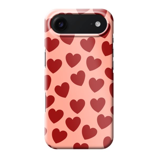 Vollständig bedrucktes iPhone Air hard case mit Roten Herzchen