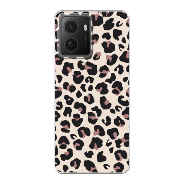 Transparant flexibel HMD Pulse hoesje met Panter Print - Beige Luipaardprint