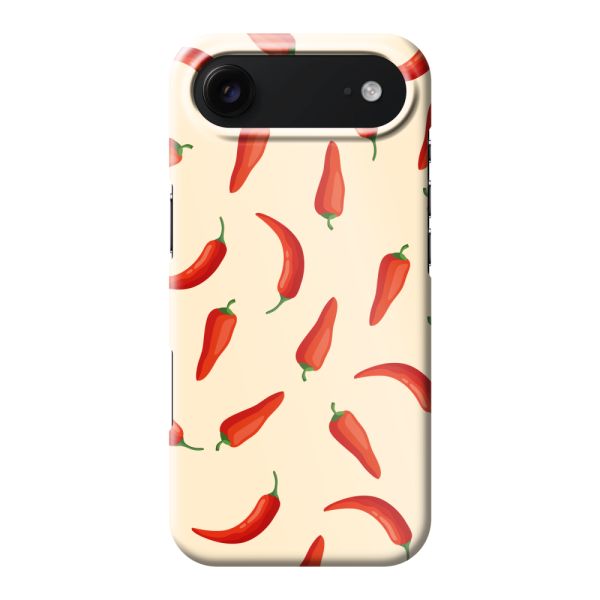 Vollständig bedrucktes iPhone Air hard case mit roten Chilis – Chili-Pepper-Muster