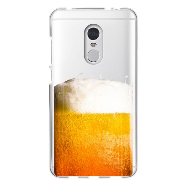 Transparant flexibel Xiaomi Redmi 5 hoesje met Vers Getapt Biertje - Bierprint