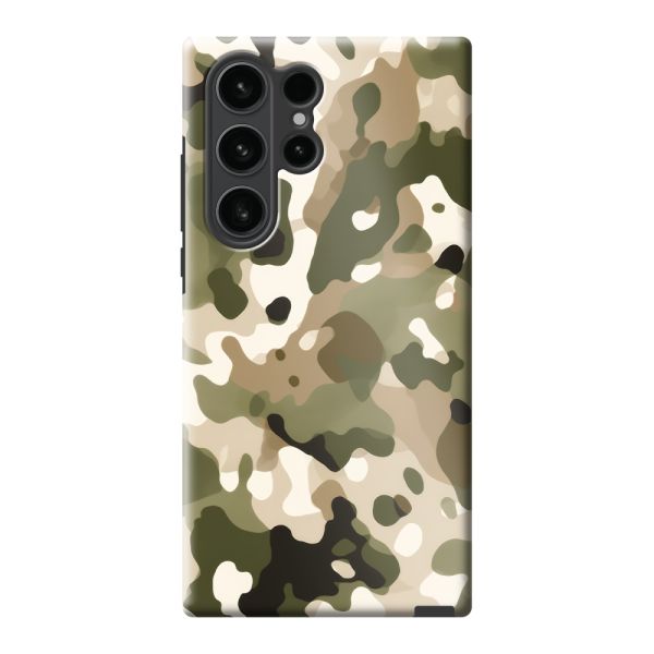 Besonders robuste Samsung Galaxy S23 Ultra Hülle mit Camouflage-Print - Tarnmuster