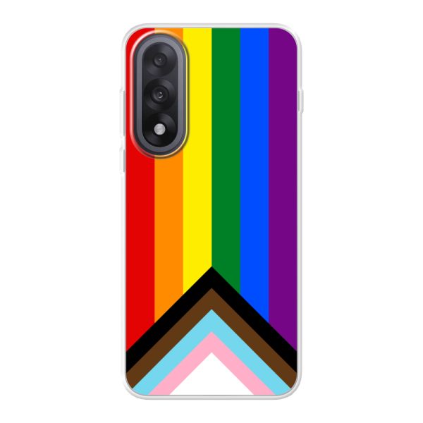 Coque OnePlus Nord 5 flexible transparente avec Drapeau arc-en-ciel - Drapeau Progress Pride