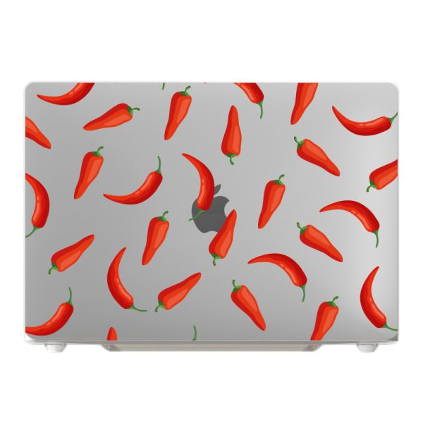 Case MacBook Pro 16-inch premium con Chiles - Chiles Rojos Transparente