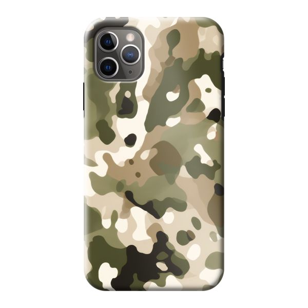 Extra sterk iPhone 11 Pro Max hoesje met Camouflage Print - Legerprint