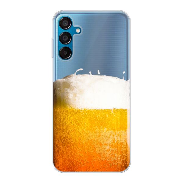 Coque Samsung Galaxy M15 flexible transparente avec Bière Fraîchement Tirée - Imprimé bière